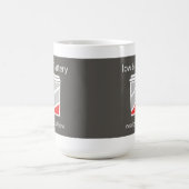 低い電池の必要性のカフェインのマグ コーヒーマグカップ (中央)