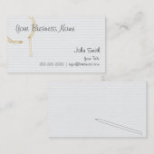 低いFidelityのコーヒーによって汚されるペーパー名刺 名刺 (正面/裏面)