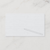 低いFidelityのコーヒーによって汚されるペーパー名刺 名刺 (裏面)