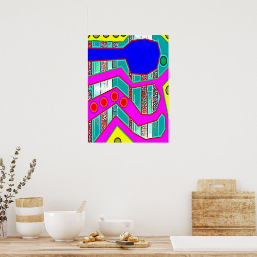 低く挿入 ポスター (キッチン)