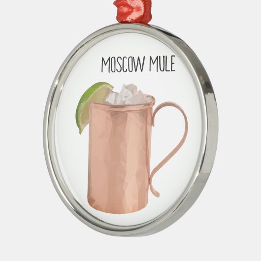 低のモスクワのラバの銅のマグの多幾何学的設計 メタルオーナメント (左)