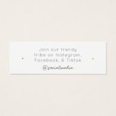 低アレルギージュエリー表示カード (裏面)