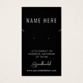 低アレルギージュエリー表示カード (裏面)