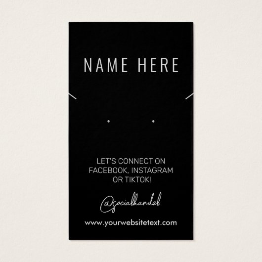 低アレルギージュエリー表示カード (裏面)