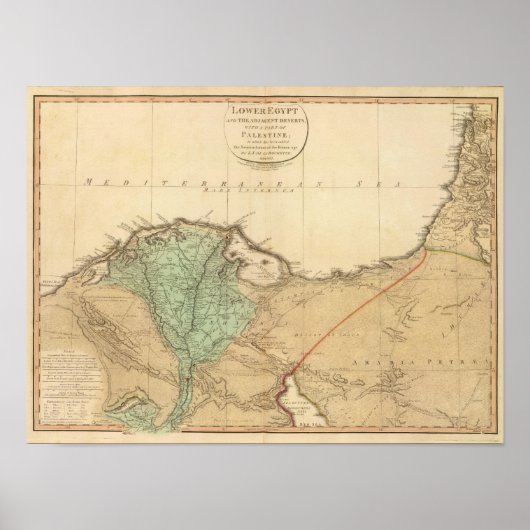 低エジプト、パレスチナ ポスター (正面)