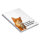 低エネルギーでかわいらしさ – 猫の哲学 ノートブック (右側)