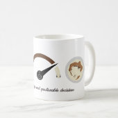 低エネルギーでのコーヒーと疑問に満ちた決定に後押し コーヒーマグカップ (正面右)