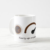 低エネルギーでのコーヒーと疑問に満ちた決定に後押し コーヒーマグカップ (正面左)