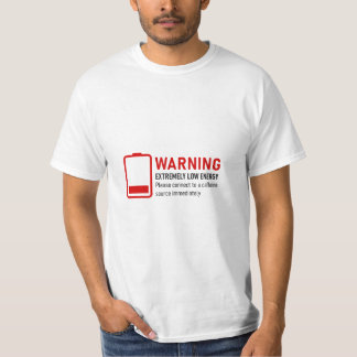 低エネルギーカフェインTシャツ Tシャツ