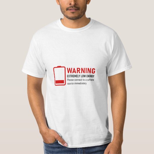 低エネルギーカフェインTシャツ Tシャツ (正面)