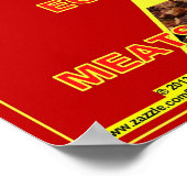 低カーブ食品ピラミッド壁のグラフのポスター ポスター (角)