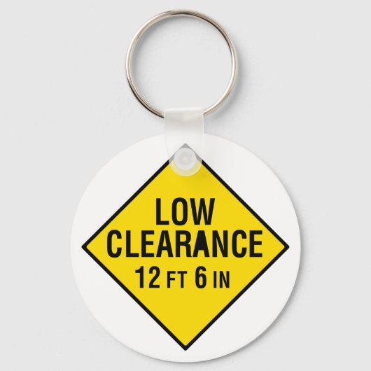 低クリアランス道路標識 キーホルダー (正面)