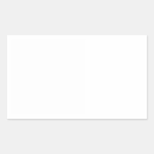 低コストでカスタマイズ可能なプレーンステッカー(長方形) 長方形シール (正面)