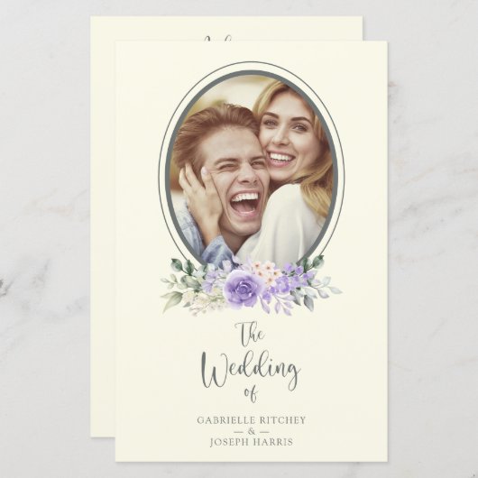 低コストのクラシック薄紫シェーディングフローラ (正面/裏面)