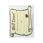 低コストの学校よく行われたスクロールシート ノートパッド (回転)