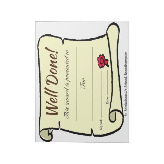 低コストの学校よく行われたスクロールシート ノートパッド (回転)