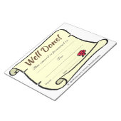 低コストの学校よく行われたスクロールシート ノートパッド (アングル)