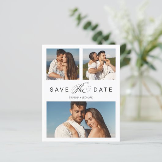 低コストの3枚の写真カップルシンプルのスクリプエレガントト (スタンド正面)