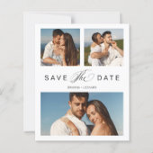 低コストの3枚の写真カップルシンプルのスクリプエレガントト (正面)