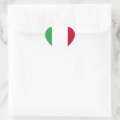 低コストイタリア国旗 ハートシール (バッグ)