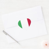 低コストイタリア国旗 ハートシール (封筒)