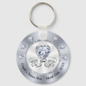 低コストカスタムの結婚式の引き出物、フォト結婚カメラ キーホルダー (裏面)