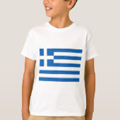 低コストギリシャ国旗 Tシャツ (正面)
