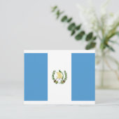 低コストグアテマラ国旗 ポストカード (スタンド正面)