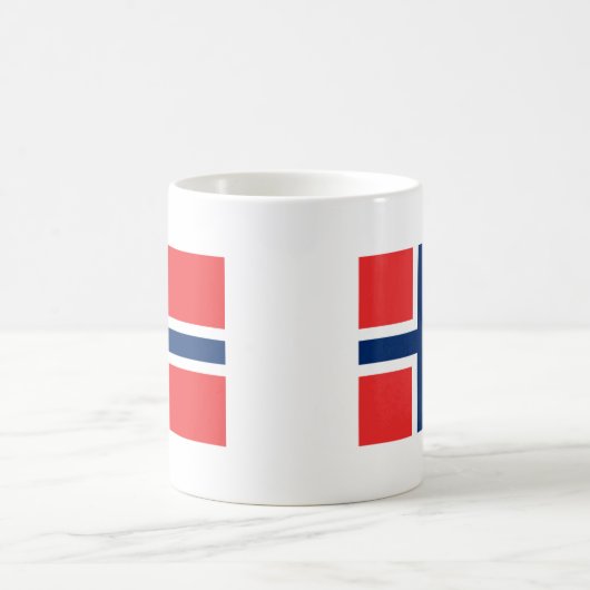 低コストノルウェー国旗 コーヒーマグカップ (中央)