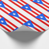 低コストプエルトリコ国旗 ラッピングペーパー (角)