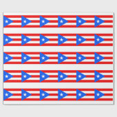 低コストプエルトリコ国旗 ラッピングペーパー (フラット)