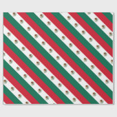 低コストメキシコ国旗 ラッピングペーパー (フラット)