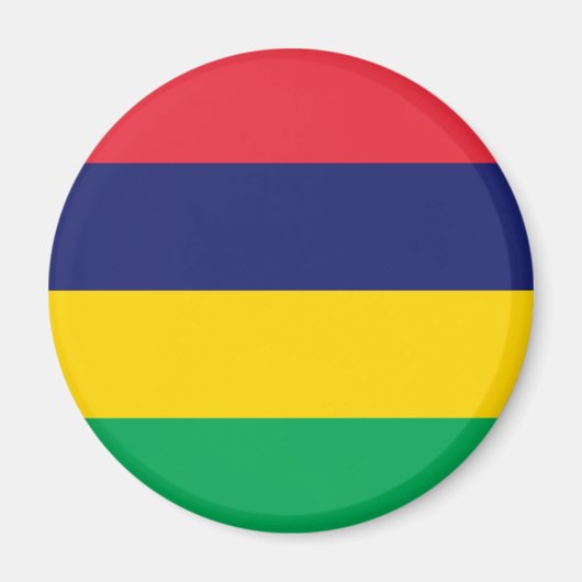 低コストモーリシャス国旗 マグネット (正面)