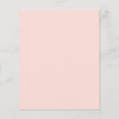 低コストヴィンテージピンクローズ結婚のバーチャルシャワー (裏面)