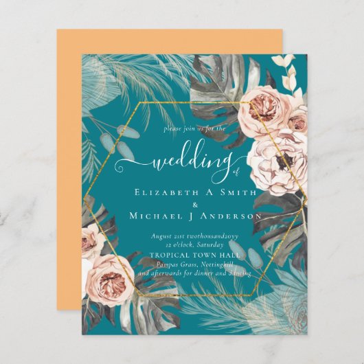 低コスト予算PAMPAS GRASS TROPICAL 結婚's (正面/裏面)