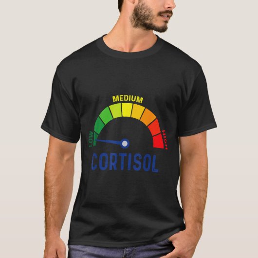 低コルチゾール値vミーム tシャツ (正面)