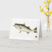 低ストライプの音 カード (黄色い花)