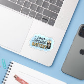 低ソーシャルバッテリー イントロバート ユーモア シール (ノートパソコンとiPhone)