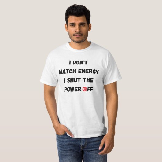 低ソーシャルバッテリー Tシャツ (正面フル)