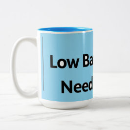 低バッテリコーヒおもしろいーマグ ツートーンマグカップ