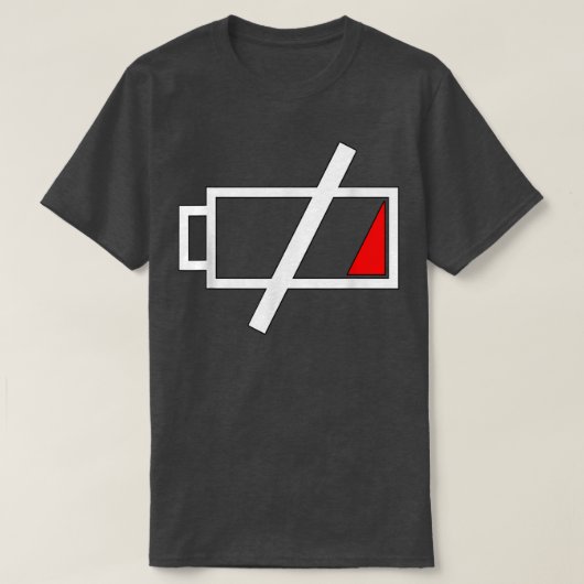 低バッテリー怖いティー悪夢ハロウィンコスム Tシャツ (デザイン正面)
