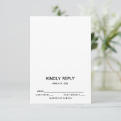 低バーRSVPカードI 出欠カード (スタンド正面)