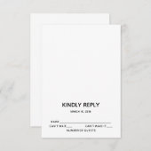 低バーRSVPカードI 出欠カード (正面/裏面)