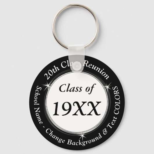 低パーソナライズされたコスト20期高校懇親会 キーホルダー (正面)