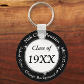 低パーソナライズされたコスト20期高校懇親会 キーホルダー (正面)