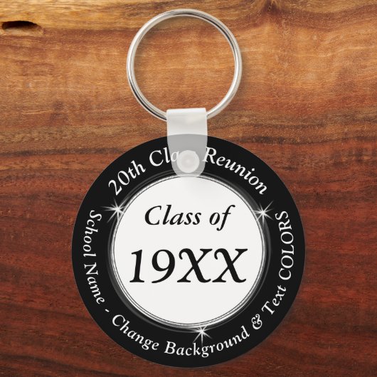 低パーソナライズされたコスト20期高校懇親会 キーホルダー (正面)