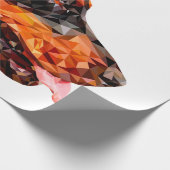 低ポリゴン三角形抽象デザイン ラッピングペーパー (角)