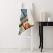 低ポリゴン抽象芸術アートにおける幾何学的なピクセルパターン シェルパブランケット (インサイチュ)