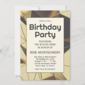 低ポリモダンジオメトリックパーティの招待状 招待状 (正面)