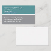 低モダン鍵配管設備 名刺 (正面/裏面)